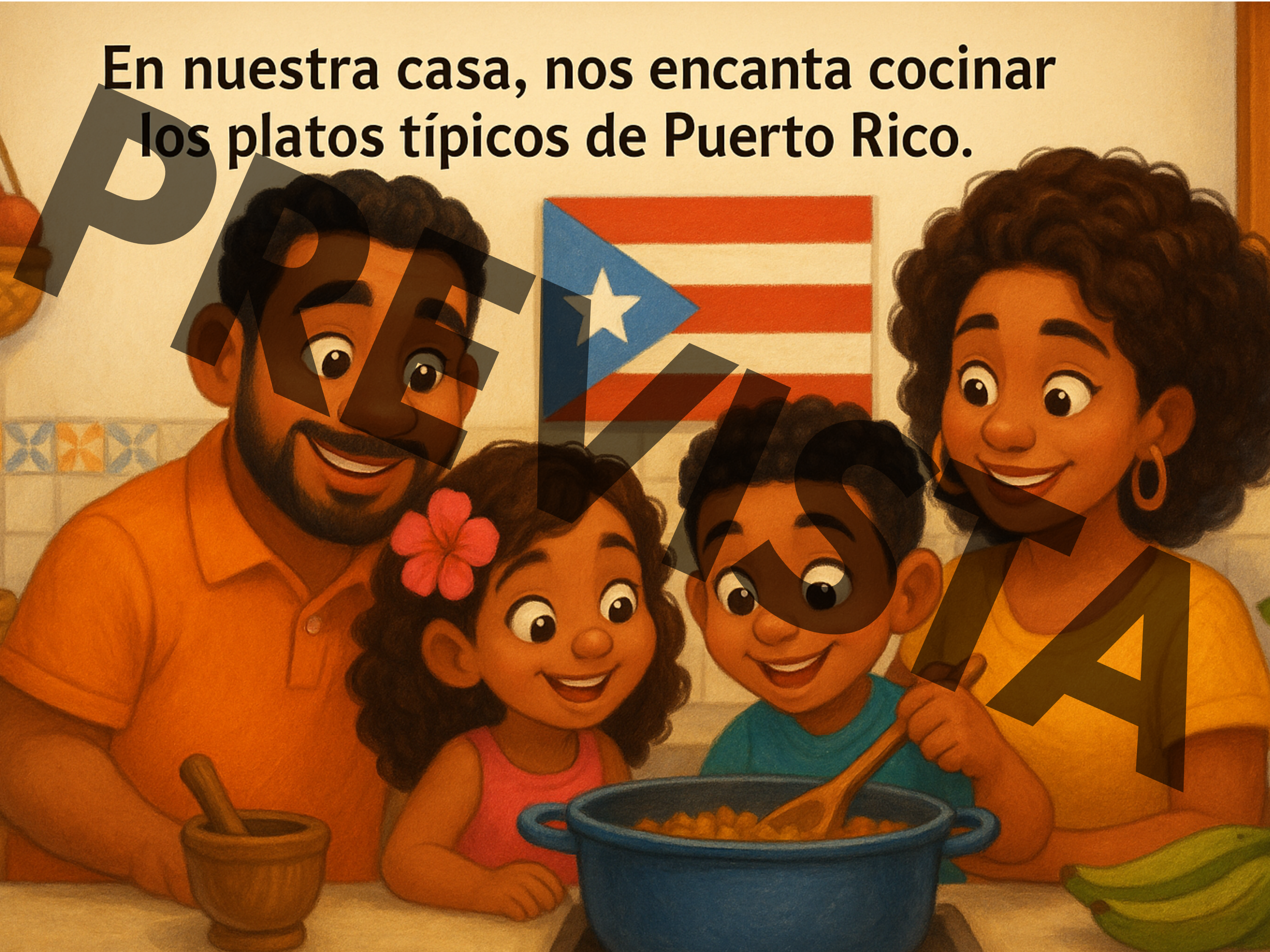 Nuestra Isla En El Corazón (Una Familia Puertorriqueña)