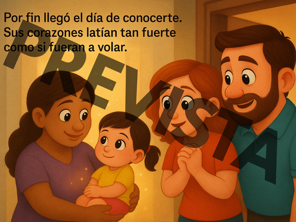 Así Llegaste A Nuestro Corazón (Mamá y Papá Adoptando Una Hija)